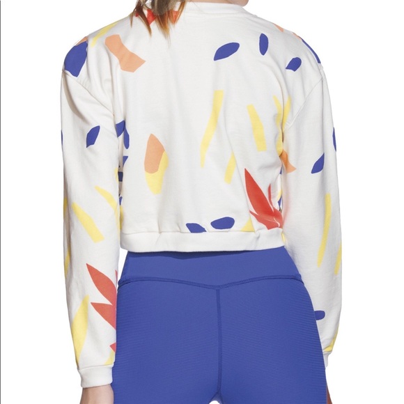 Maaji Cropped Sweatshirt Size Small Watercolor - Picture 2 of 6